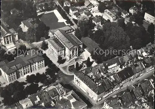 Winterthur ZH Fliegeraufnahme Stadthaus Schulhaus Altstadt  / Winterthur /Bz. Winterthur City