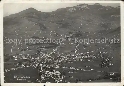 Appenzell IR Fliegeraufnahme Kat. Appenzell