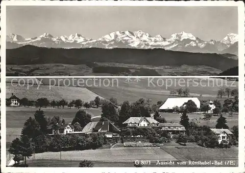 Walkringen Aussicht v. Ruettihubel Bad  Kat. Walkringen