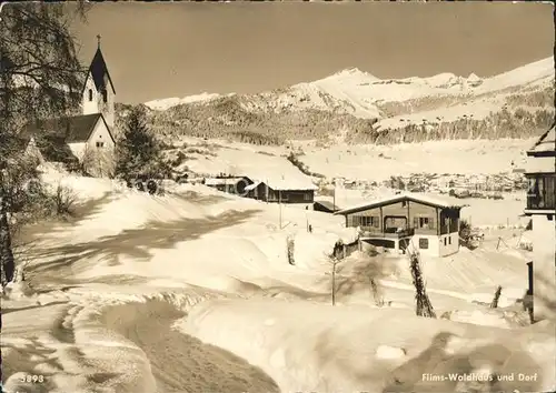 Flims Waldhaus Dorf Kirche Kat. Flims Waldhaus