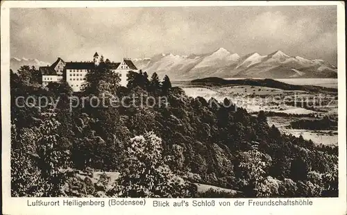 Heiligenberg Baden Blick Schloss Freundschaftshoehle Kat. Heiligenberg