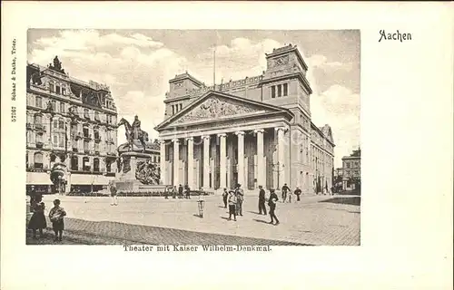 Aachen Theater Kaiser Wilhelm Denkmal Kat. Aachen