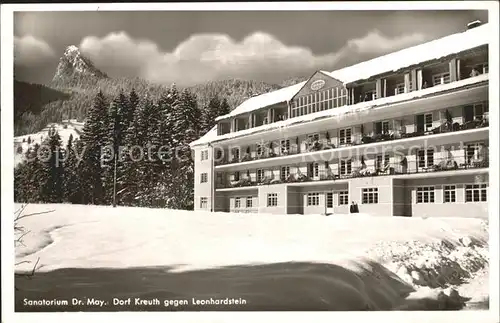 Kreuth Tegernsee Sanatorium Dr. May  Kat. Kreuth