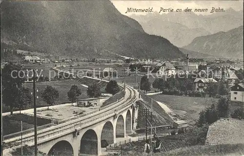 Mittelwald Partie neuen Bahn Kat. Adelmannsfelden