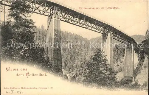 Hoellental Schwarzwald Ravennaviaduct Kat. Buchenbach