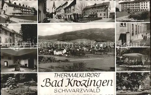 Bad Krozingen Park Sanatorium Theresienhaus Thermalbad Kat. Bad Krozingen