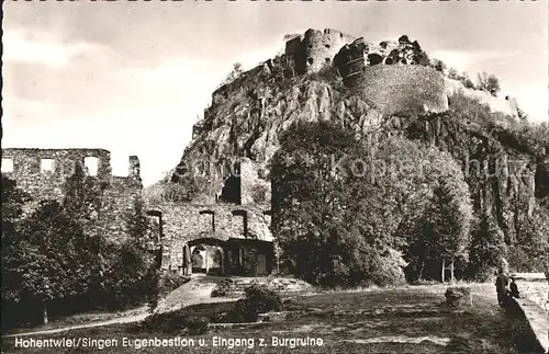 Hohentwiel Eugenbastion Burgruine Kat. Singen (Hohentwiel)