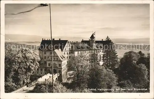 Heiligenberg Baden Schloss See Alpenblick Kat. Heiligenberg