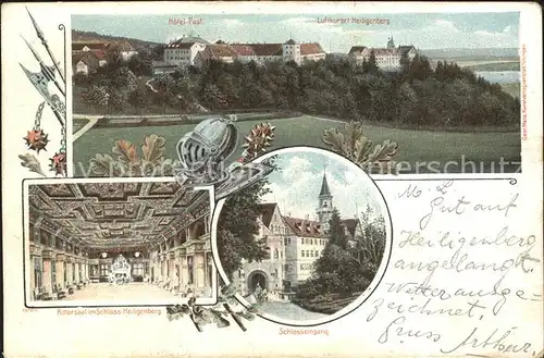 Heiligenberg Baden Hotel Post Rittersaal Schloss Eingang Kat. Heiligenberg