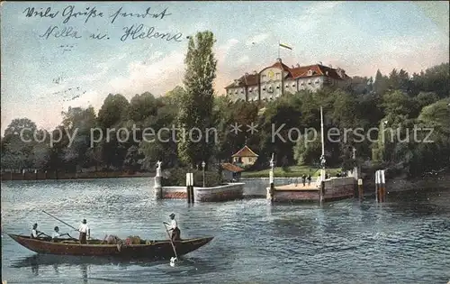 Mainau Hafen Boot Burg  Kat. Konstanz