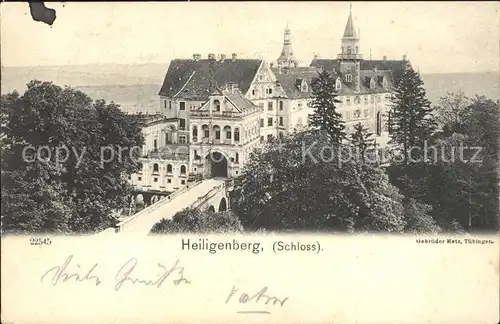 Heiligenberg Baden Schloss Kat. Heiligenberg