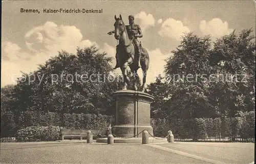 Bremen Kaiser Friedrich Denkmal Kat. Bremen