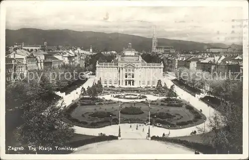 Zagreb Trg Kralja Tomislava Platz Kat. Zagreb