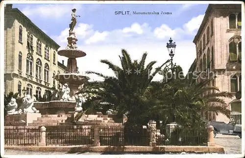 Split Spalato Monumentalna cesma Brunnen Skulptur Kat. Split