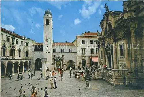 Dubrovnik Ragusa Sponzapalast und Kirche des Hl. Vlaho Kat. Dubrovnik