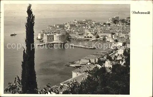 Dubrovnik Ragusa Blick auf Hafen und Altstadt Kat. Dubrovnik