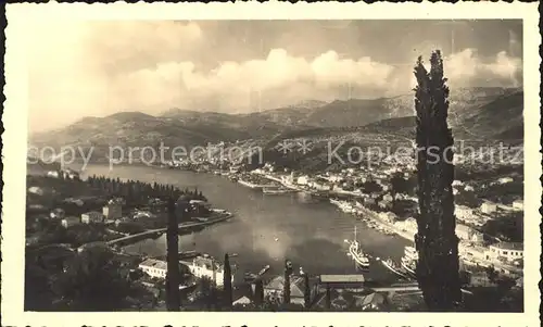 Dubrovnik Ragusa Panorama Hafen Kat. Dubrovnik