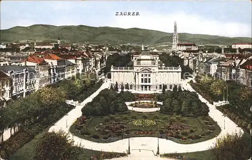 Zagreb Trg Kralja Tomislava Platz Kat. Zagreb