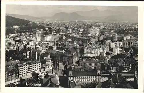 Ljubljana Gesamtansicht Kat. Ljubljana