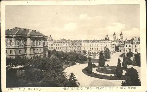 Zagreb Akademicki Trg Place de l Academie Kat. Zagreb