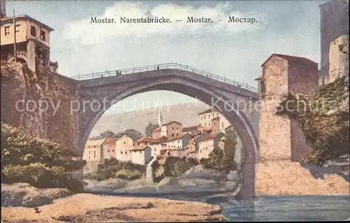 Mostar Moctap Narentabruecke Kat. Mostar