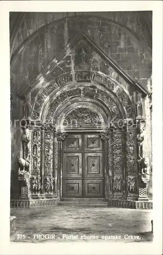 Trogir Trau Portal zborno opatske Crkve Kirche Kat. Trogir