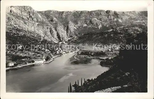 Rijeka Panorama Ombla Fluss Gebirge Kat. Rijeka