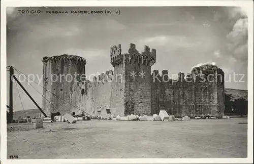 Trogir Trau Tvrdava Kamerlengo Burg Kat. Trogir