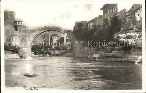 Mostar Moctap Stari rimski most Bruecke Kat. Mostar