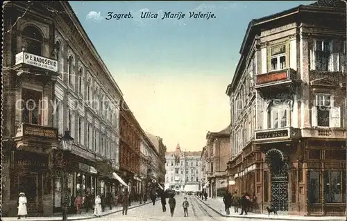 Zagreb Ulica Marije Valerije Strassenpartie Kat. Zagreb