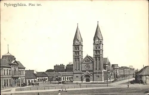 Nyiregyhaza Piac ter Platz Kirche Kat. Nyiregyhaza