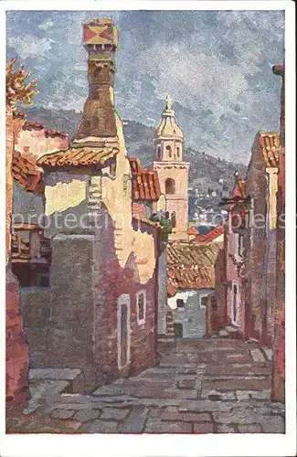 Ragusa Na Pelinama Peline Kuenstlerkarte Kat. Dubrovnik