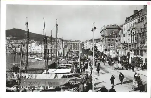 Split Spalato Obala i Luka am Hafen Kat. Split