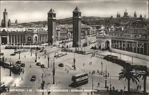 Barcelona Cataluna Parque de Montjuich entrada principal Kat. Barcelona