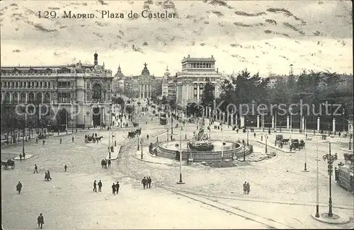 Madrid Spain Plaza de Castelar Kat. Madrid