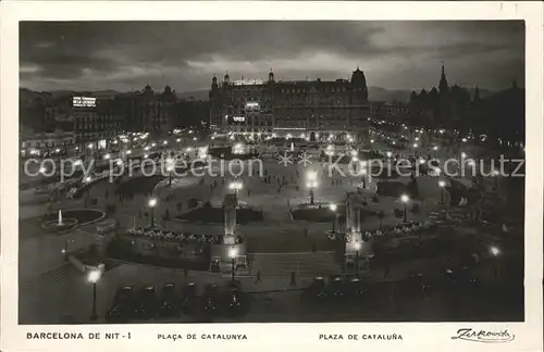 Barcelona Cataluna placa de Catalunya Kat. Barcelona