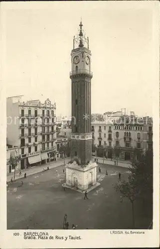 Barcelona Cataluna plaza de Rius y Taulet Kat. Barcelona