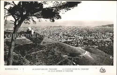 Barcelona Cataluna la ciutat des de Tibidabo Kat. Barcelona