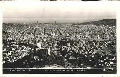 Barcelona Cataluna Vista parcial desda el Tibidabo Kat. Barcelona