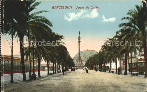 Barcelona Cataluna Paseo de Colon Kat. Barcelona