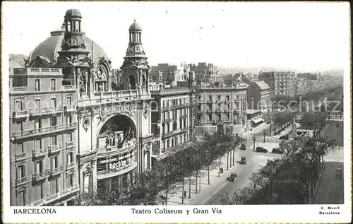 Barcelona Cataluna Teatro Coliseum y Gran Via Kat. Barcelona