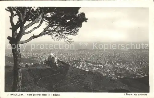 Barcelona Cataluna Vista general desda el Tibidabo Kat. Barcelona