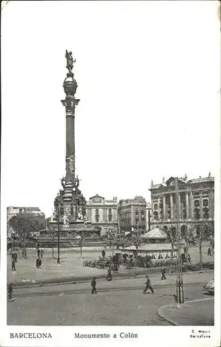 Barcelona Cataluna Monumento a Colon Kat. Barcelona