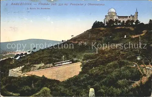 Barcelona Cataluna Tibidabo Funicular y Observatorio Kat. Barcelona