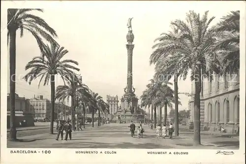 Barcelona Cataluna Monumento a Colon Kat. Barcelona