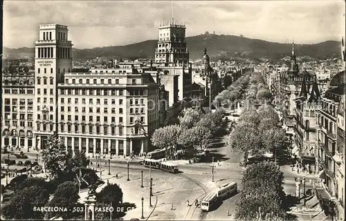 Barcelona Cataluna Paseo banco Espanol Kat. Barcelona