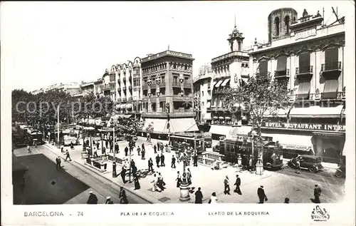 Barcelona Cataluna Pla de la Boqueria Kat. Barcelona