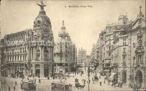 Madrid Spain Gran Via Kat. Madrid