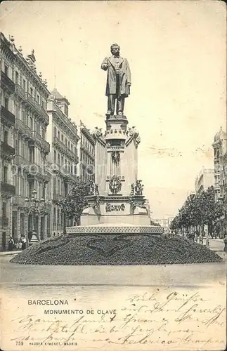 Barcelona Cataluna Monumento de Clave Kat. Barcelona