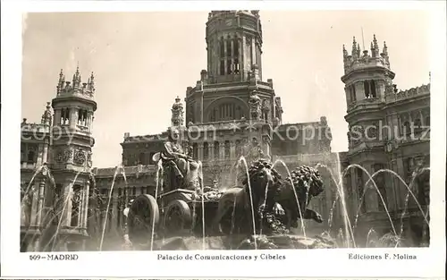 Madrid Spain Palacio de Comunicaciones y Cibeles Kat. Madrid